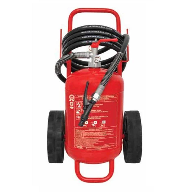 Bluswagen poeder 25kg ABC onder permanente druk en BENOR gekeurd