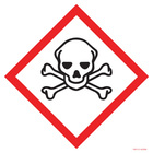 Pictogram ghs06 giftige stoffen rood wit volgens ghs en clp
