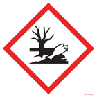 Pictogram ghs09 schadelijk voor milieu rood wit volgens ghs en clp